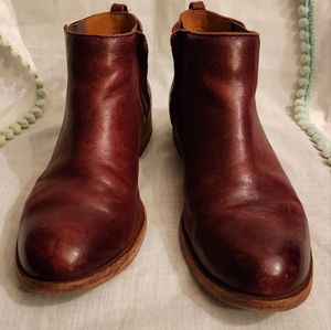 Korkease Ankle Boots, Size 8.5, Burgandy